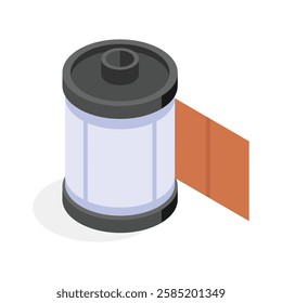 Take your hands on this customizable icon of film roll in modern style