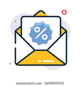 Tome sus manos en este increíble icono de correo de descuento en estilo de moda