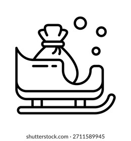 Tome sus manos en este increíble icono del trineo de Santa