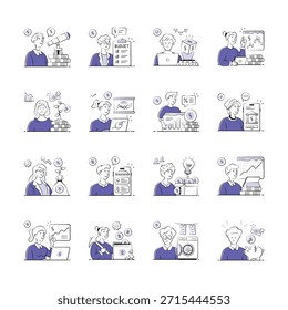 Tome sus manos en este creativamente elaborado manejo de dinero ilustraciones dibujadas a mano