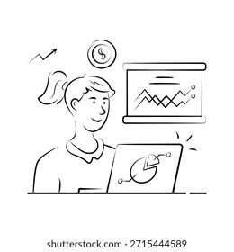 Dedique suas mãos a esta incrível ilustração da gestão financeira