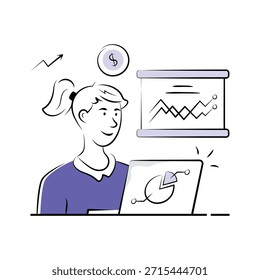 Tome sus manos en esta increíble ilustración de la gestión financiera