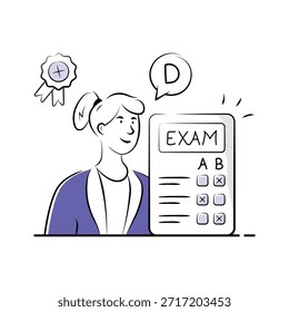 Tome suas mãos neste incrível ilustração do desempenho acadêmico