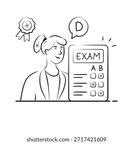 Tome suas mãos neste incrível ilustração do desempenho acadêmico