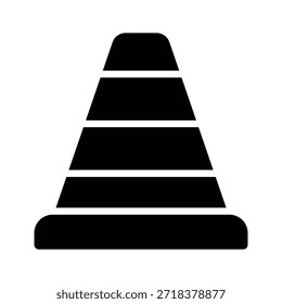 Tome sus manos en este increíble icono de estilo de línea de cono de tráfico