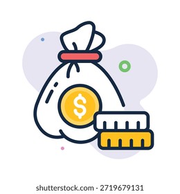 Tome sus manos en este increíble icono de capital de inicio en estilo moderno