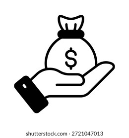Tome sus manos en este increíble icono de inversión en estilo glifo
