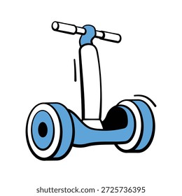 Nehmen Sie Ihre Hände auf diese erstaunliche doodle-Stil-Symbol hoverboard