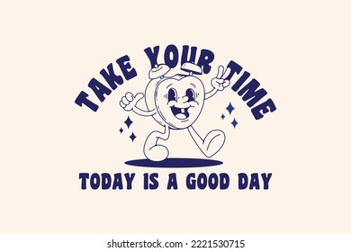 take your time Streetwear aesthetic vector design
