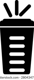 Takeaway Coffee Cup Icon Hot Beverage and Cafe Drink Symbol