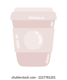 takeaway coffee cup icon isolated