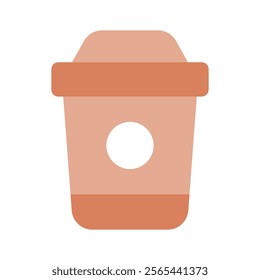 Takeaway coffee cup vector design, beverages, cafes, and on the go drinks