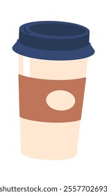 Takeaway coffee cup vector illustration