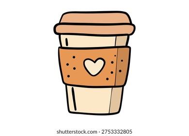 Takeaway Coffee Cup Vector Illustration