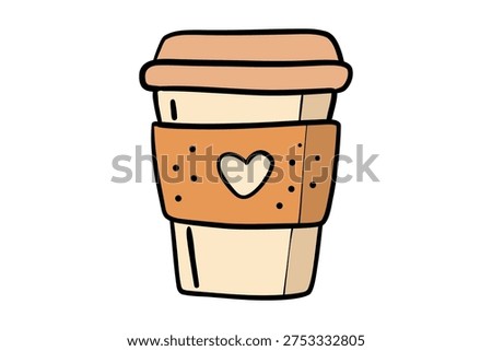 Takeaway Coffee Cup Vector Illustration