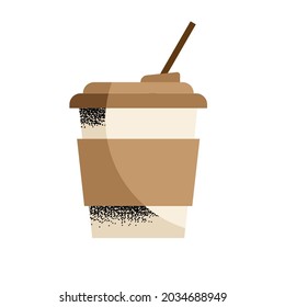 takeaway coffee drink isolated icon