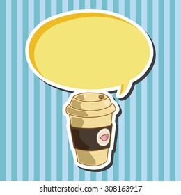 takeaway coffee theme elements
