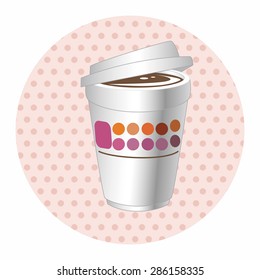 takeaway coffee theme elements vector,eps