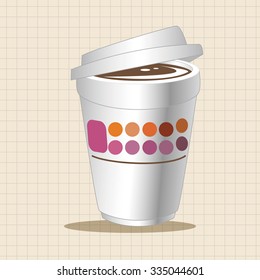 takeaway coffee theme elements vector,eps