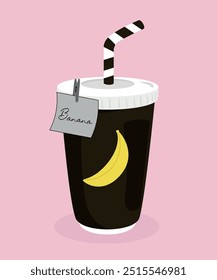  Takeaway cup with straw at Banana Taste