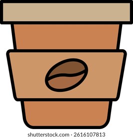Takeaway Line Filled Vector Icon Design