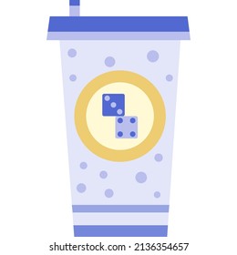 Nehmen Sie Papier Kaffee-Tasse Ikone. Branding-Vektorgrafik. Einwegbarer Latte-Drink-Kunststoff nimmt Pappkarton-Design einzeln auf weißem Hintergrund