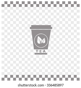 Takeaway paper tea cup vector icon