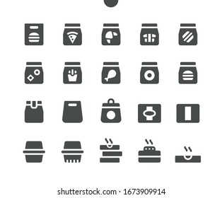 Takeaway (Take out) v1 UI Pixel Perfect Well-crafted Vector Solid Icons 48x48 Ready for 24x24 Grid for Web Graphics and Apps. Simple Minimal Pictogram