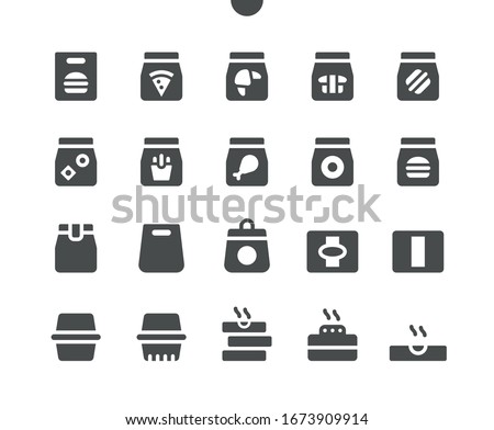 Takeaway (Take out) v1 UI Pixel Perfect Well-crafted Vector Solid Icons 48x48 Ready for 24x24 Grid for Web Graphics and Apps. Simple Minimal Pictogram