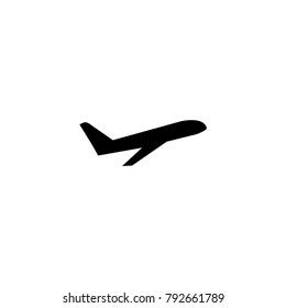 Takeoff the plane vector icon