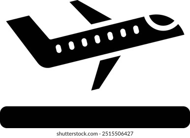 Ilustración de diseño de icono de Vector de despegue