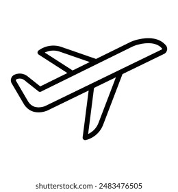 Takeoff Vector Line Icon Design