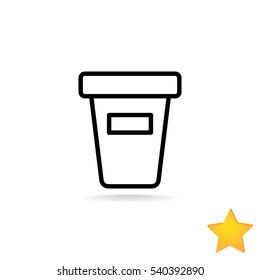  Take-out  drink icon Vector.