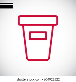  Take-out  drink icon Vector.