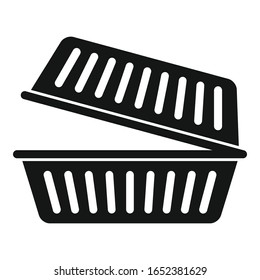 Takeout Food Container Icon. Simple Illustration Of Takeout Food Container Vector Icon For Web Design Isolated On White Background