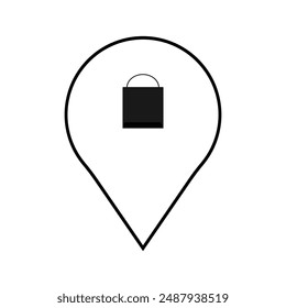 takeout location icon, color can be changed