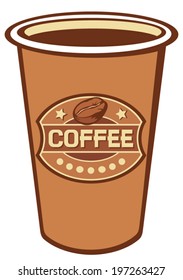 take-out paper cup of coffee 