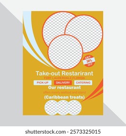 Take-out Restraint Templet Flyer Design