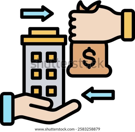 Takeover Icon Element For Design