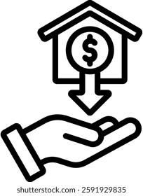 Takeover Icon Outline Vector Illustration