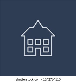 Takeover Icon. Trendy Flat Vector Line Takeover Icon On Dark Blue Background From Business   Collection. 