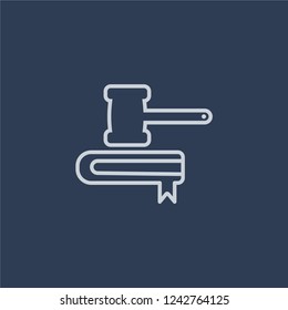 Takeover Panel Icon. Trendy Flat Vector Line Takeover Panel Icon On Dark Blue Background From Business   Collection. 