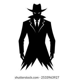 A taker-silhouette is a shadowy figure, often mysterious, representing an unknown or unseen entity. It conveys a sense of intrigue, power, or foreboding, shrouded in darkness and anonymity.