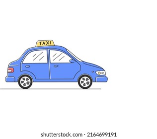 Tomar taxi a través de la aplicación móvil de ilustración vectorial plana. Un tipo rastreando la ruta de un coche en el mapa de la ciudad en aplicación móvil. Transporte, servicio de taxi