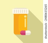 Taking medicine by dropping a capsule from a prescription bottle