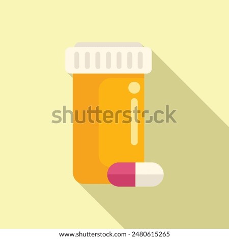 Taking medicine by dropping a capsule from a prescription bottle