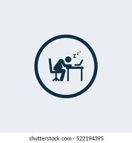 Taking a Nap Graphic Symbol Vector Illustration