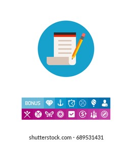 Taking note icon