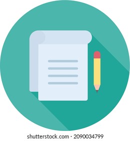 Taking Notes icon vector image. Can also be used for Business Startup. Suitable for mobile apps, web apps and print media.