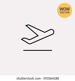 Taking off airplane